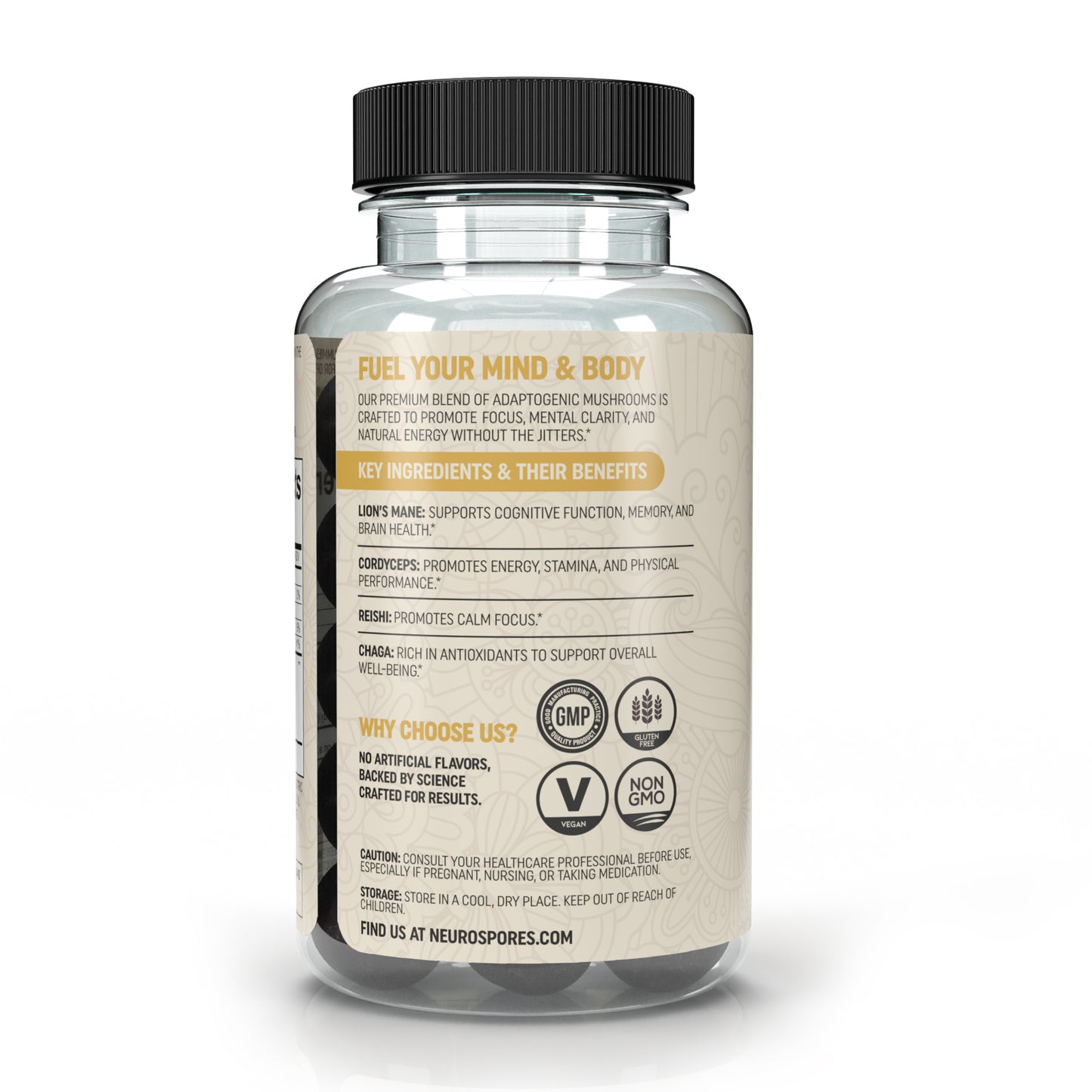 Neurospores Mind and Body Gummies - Berry Burst (60 Count) | Neurospores